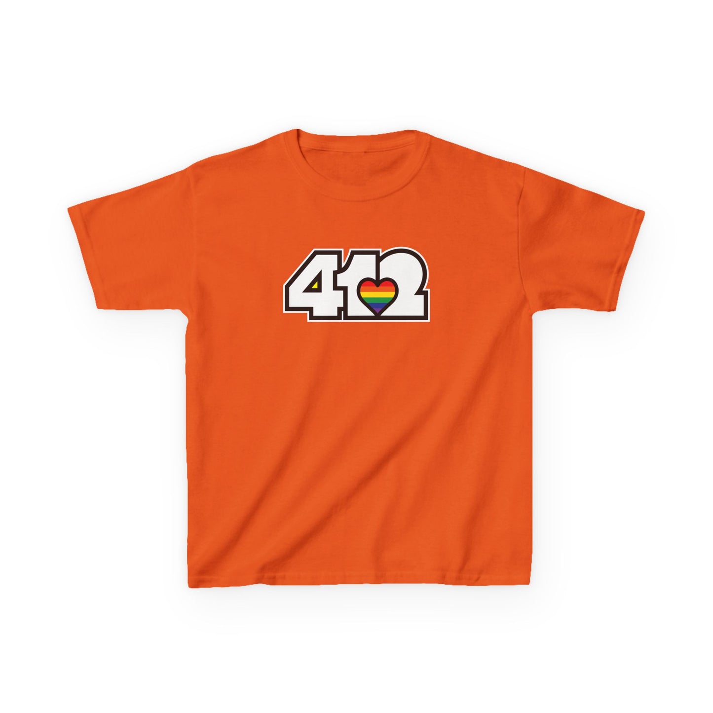 Rainbow Heart Kids Cotton Tee