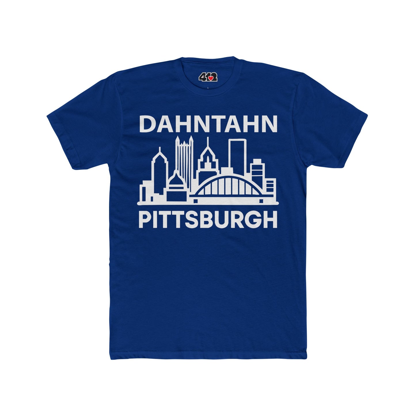 Dahntahn Pittsburgh Adult Tee - White Logo
