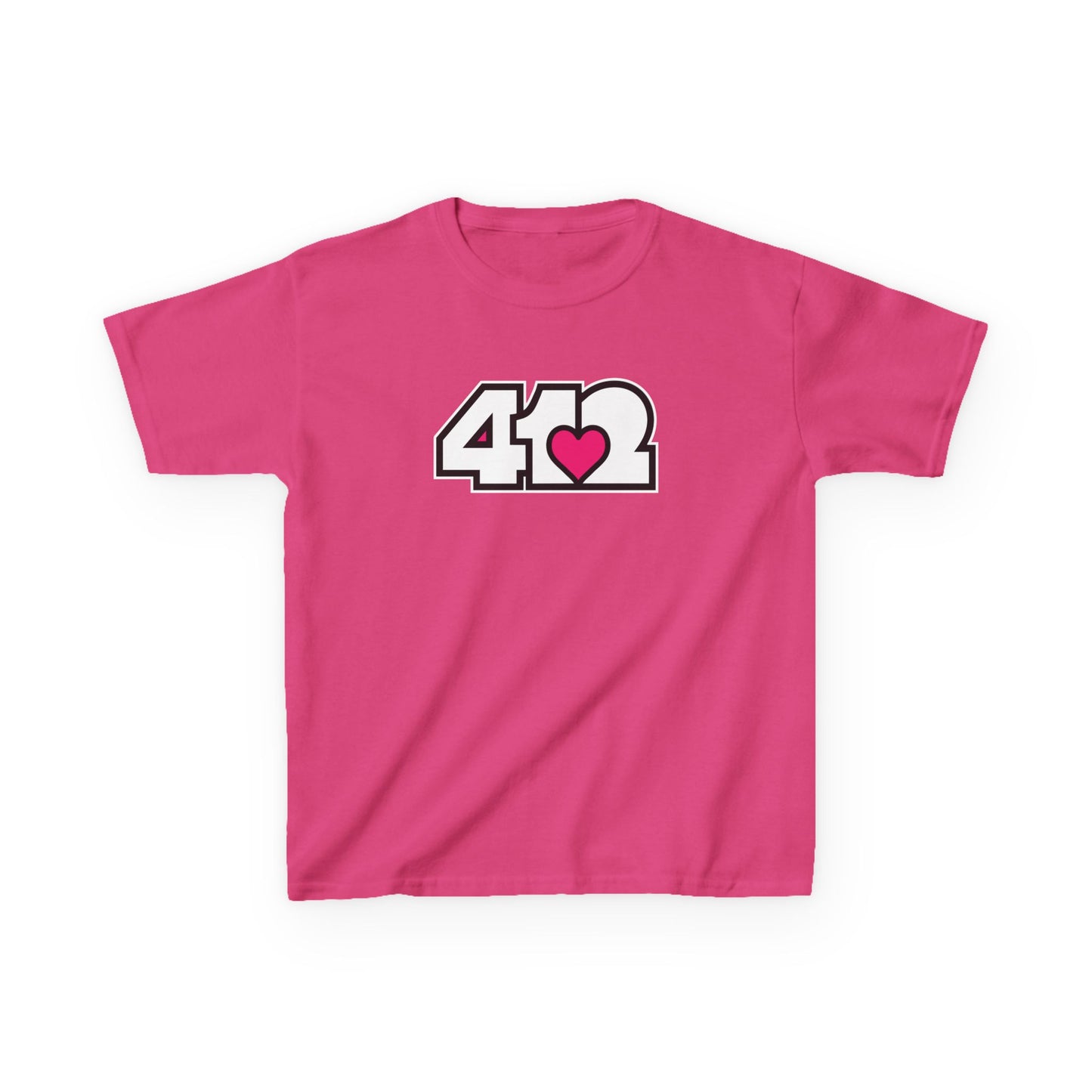 Pink Heart Kids Cotton Tee
