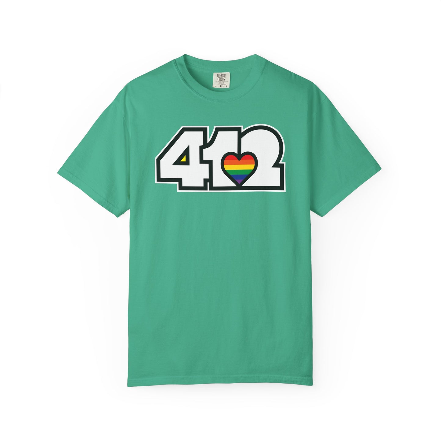 Rainbow Heart Adult T-Shirt
