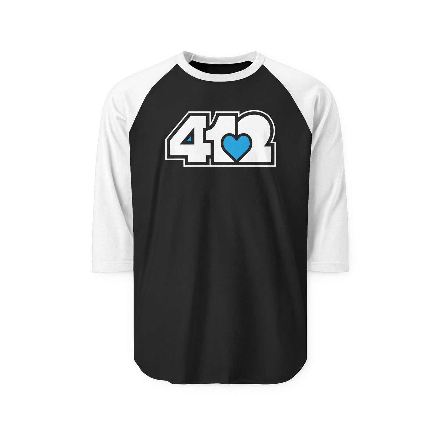 Blue Heart Three-Quarter Sleeve Shirt