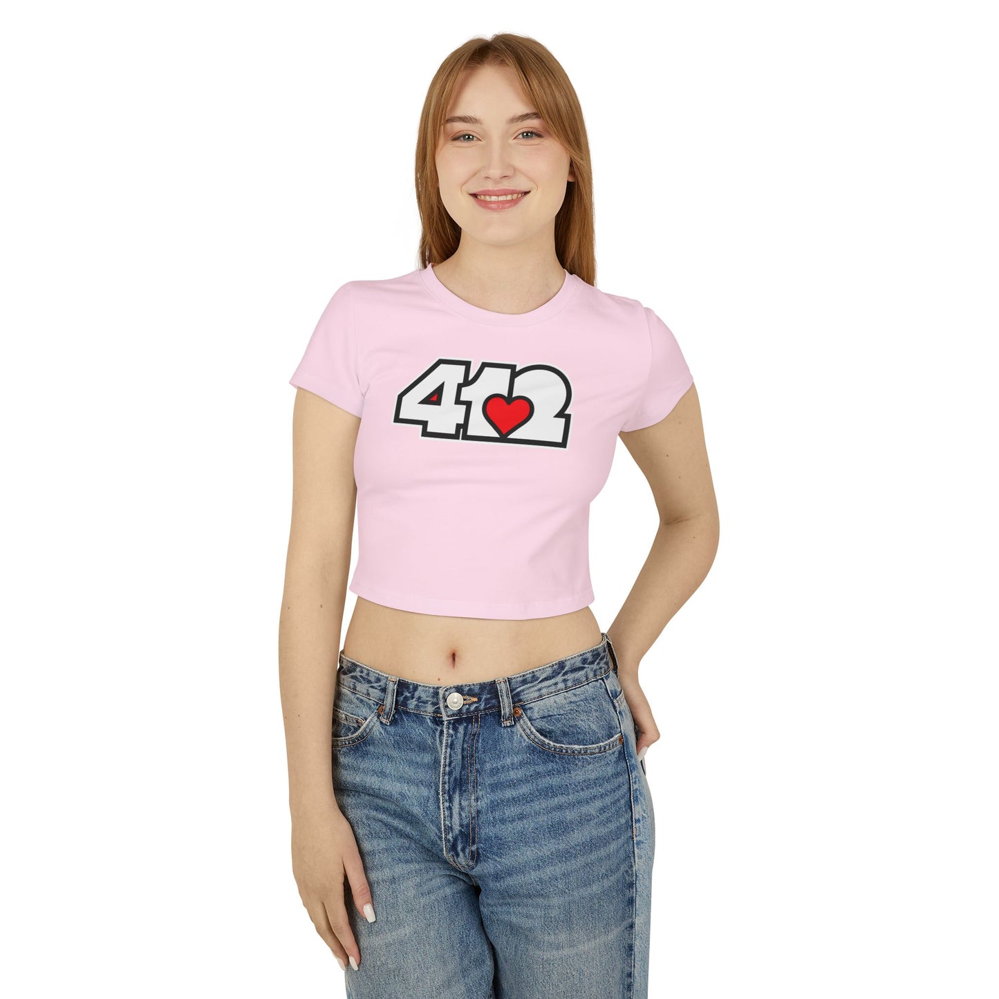 Red Heart Women's Crop Top