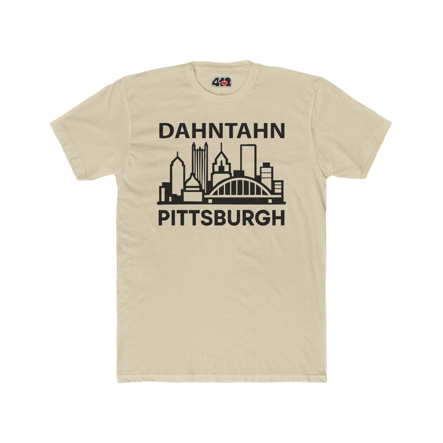 Dahntahn Pittsburgh Adult Tee - Black Logo