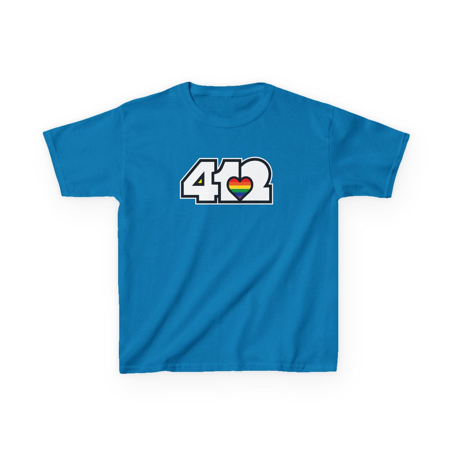 Rainbow Heart Kids Cotton Tee
