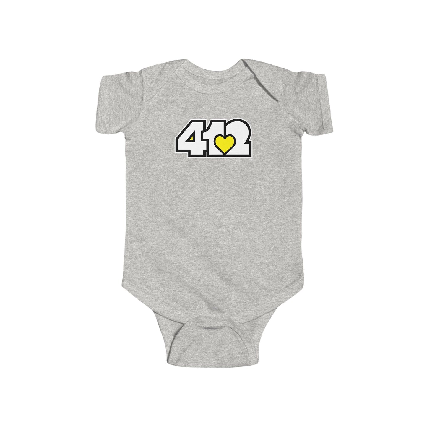 Yellow Heart Infant Bodysuit