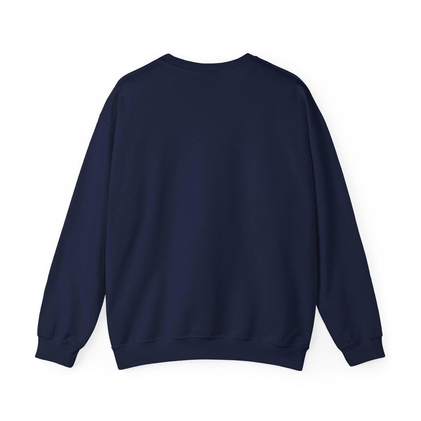 412 Crew Neck Sweatshirt - Blue Heart, White Logo