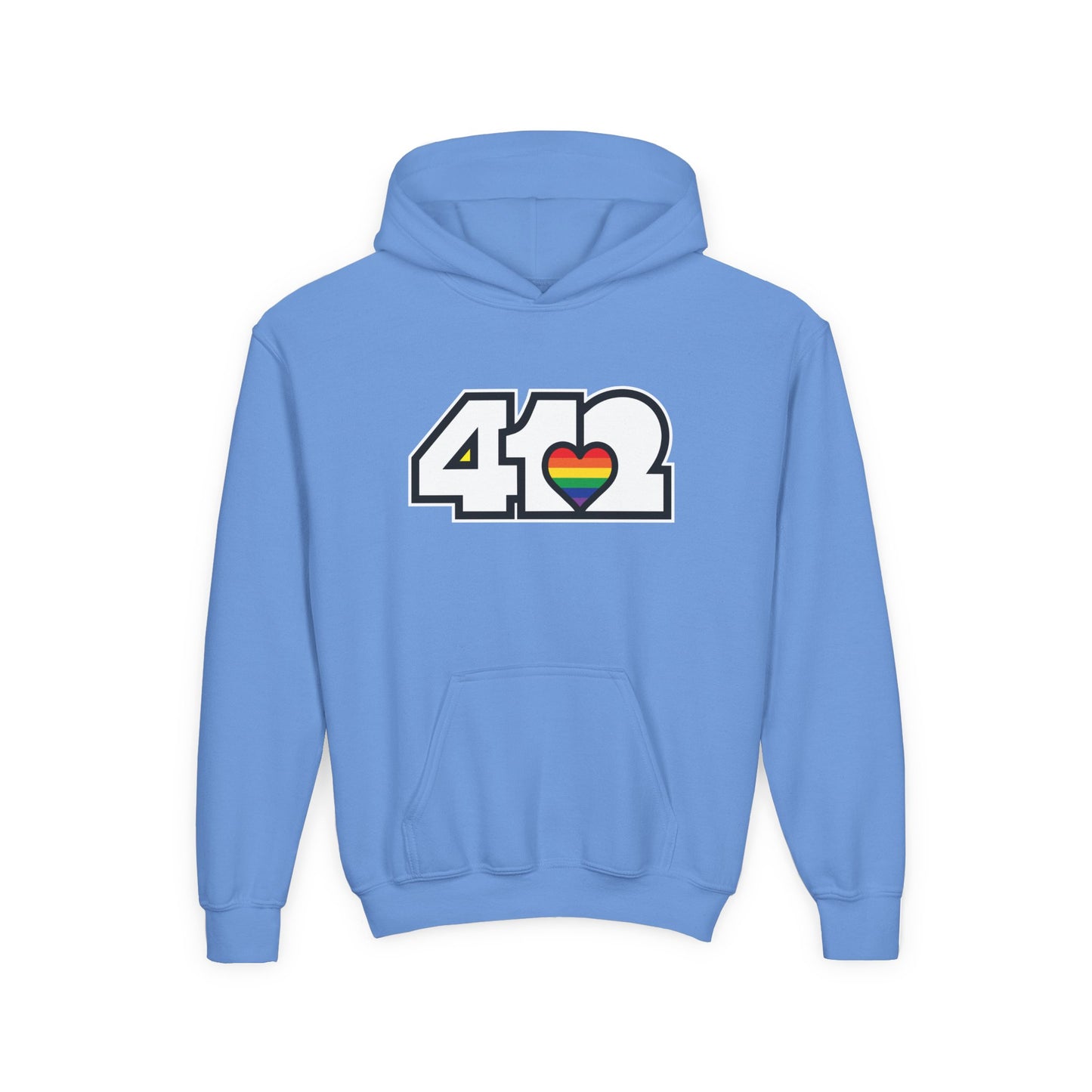 Rainbow Heart Youth Hoodie
