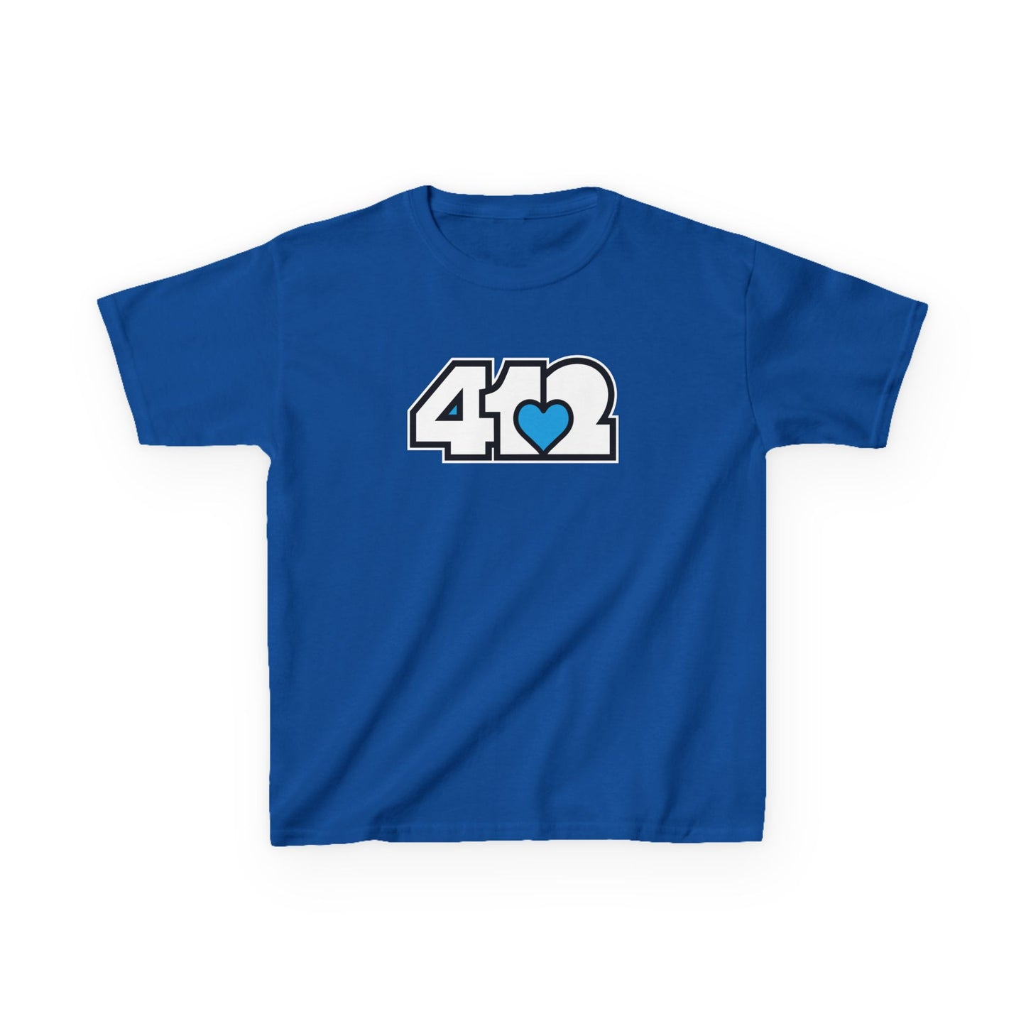 Blue Heart Kids Cotton Tee