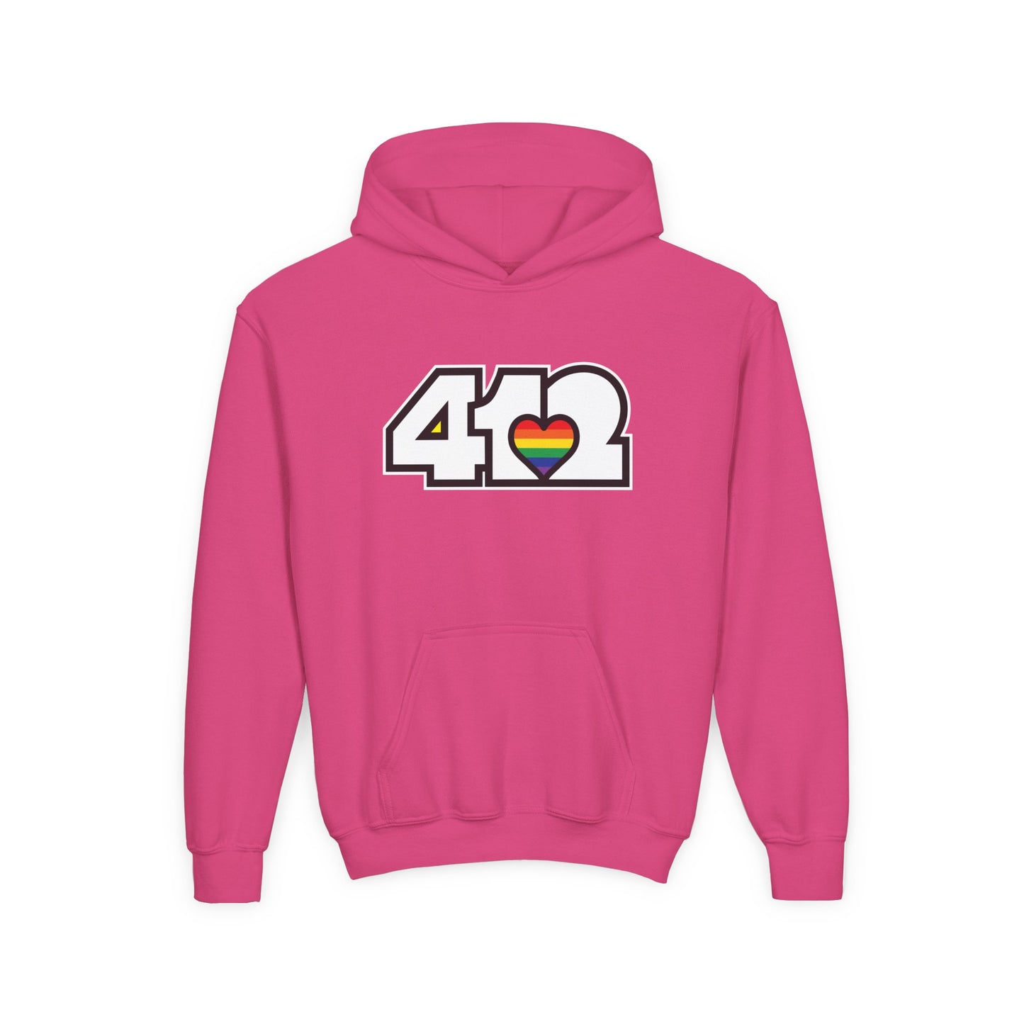 Rainbow Heart Youth Hoodie
