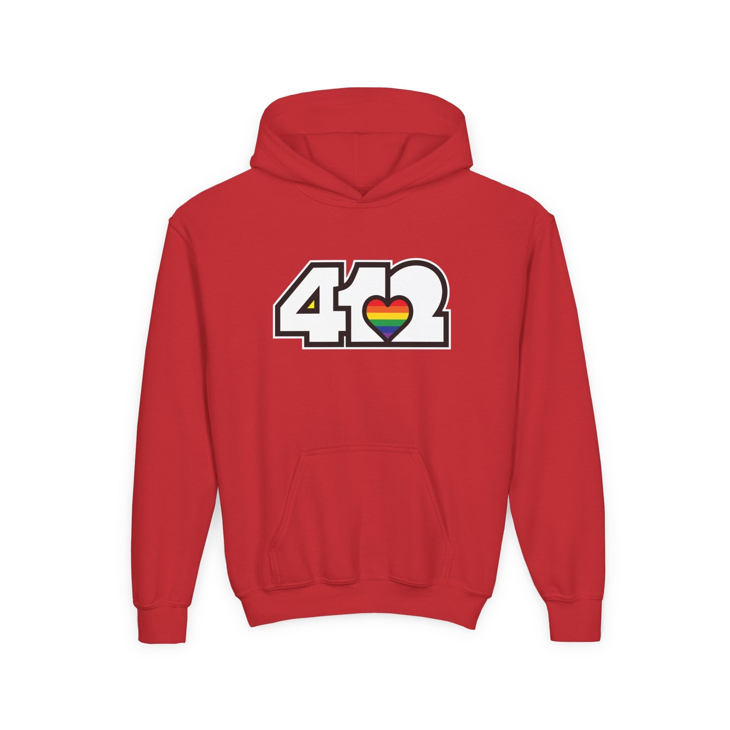 Rainbow Heart Youth Hoodie