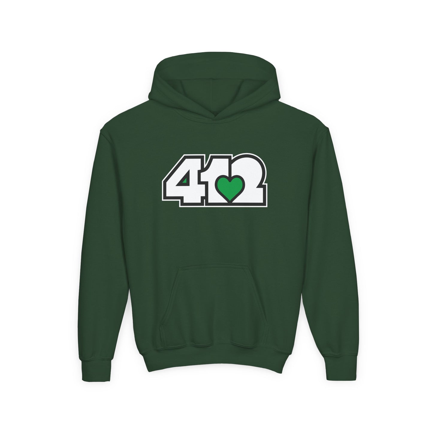 Green Heart Youth Hoodie