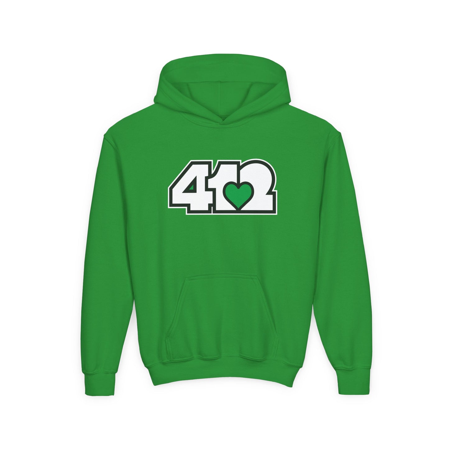 Green Heart Youth Hoodie