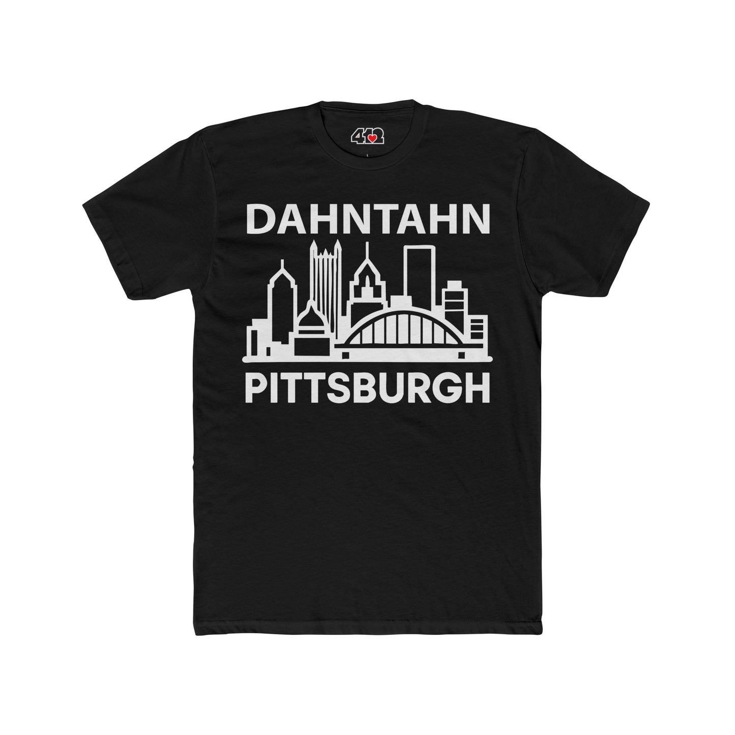Dahntahn Pittsburgh Adult Tee - White Logo