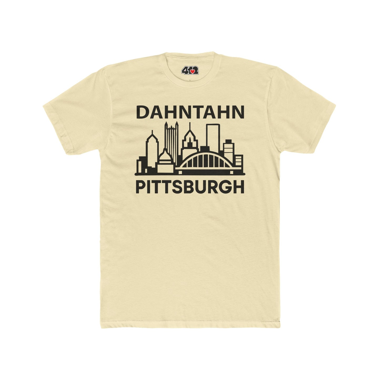 Dahntahn Pittsburgh Adult Tee - Black Logo