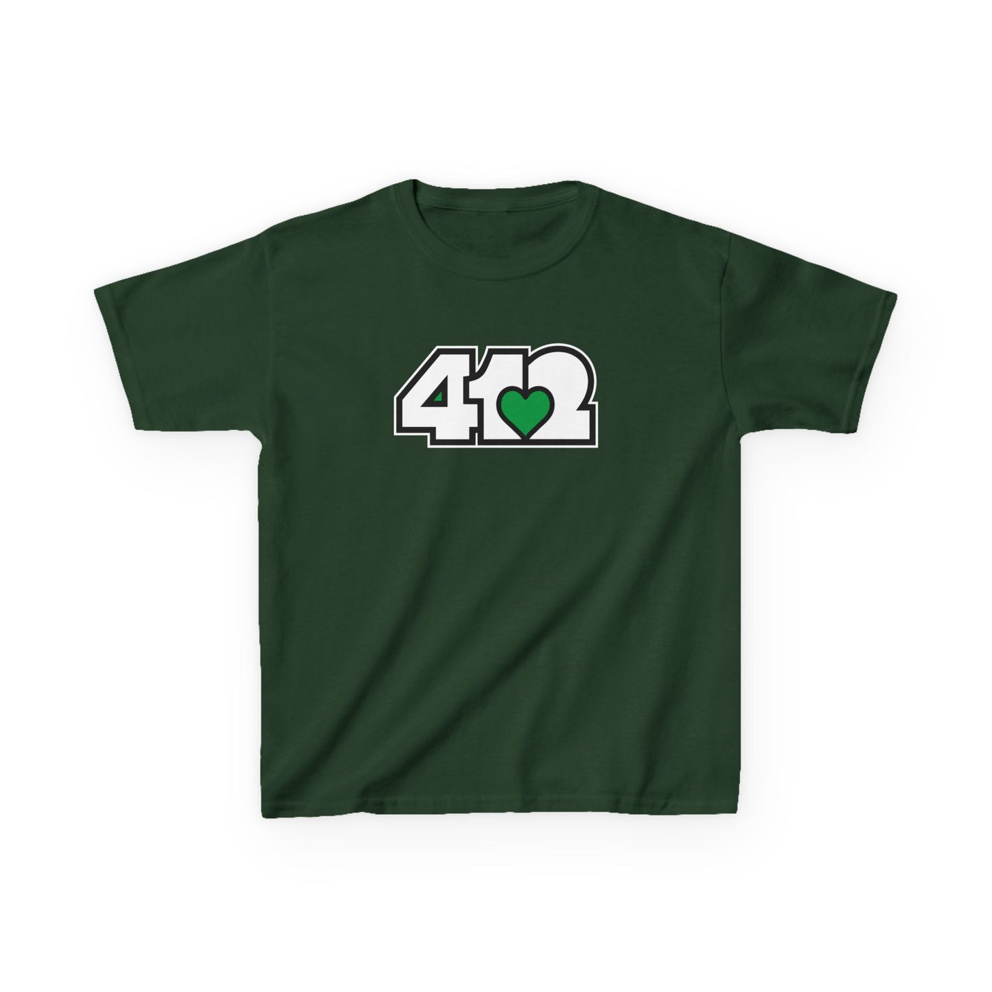 Green Heart Kids Cotton Tee