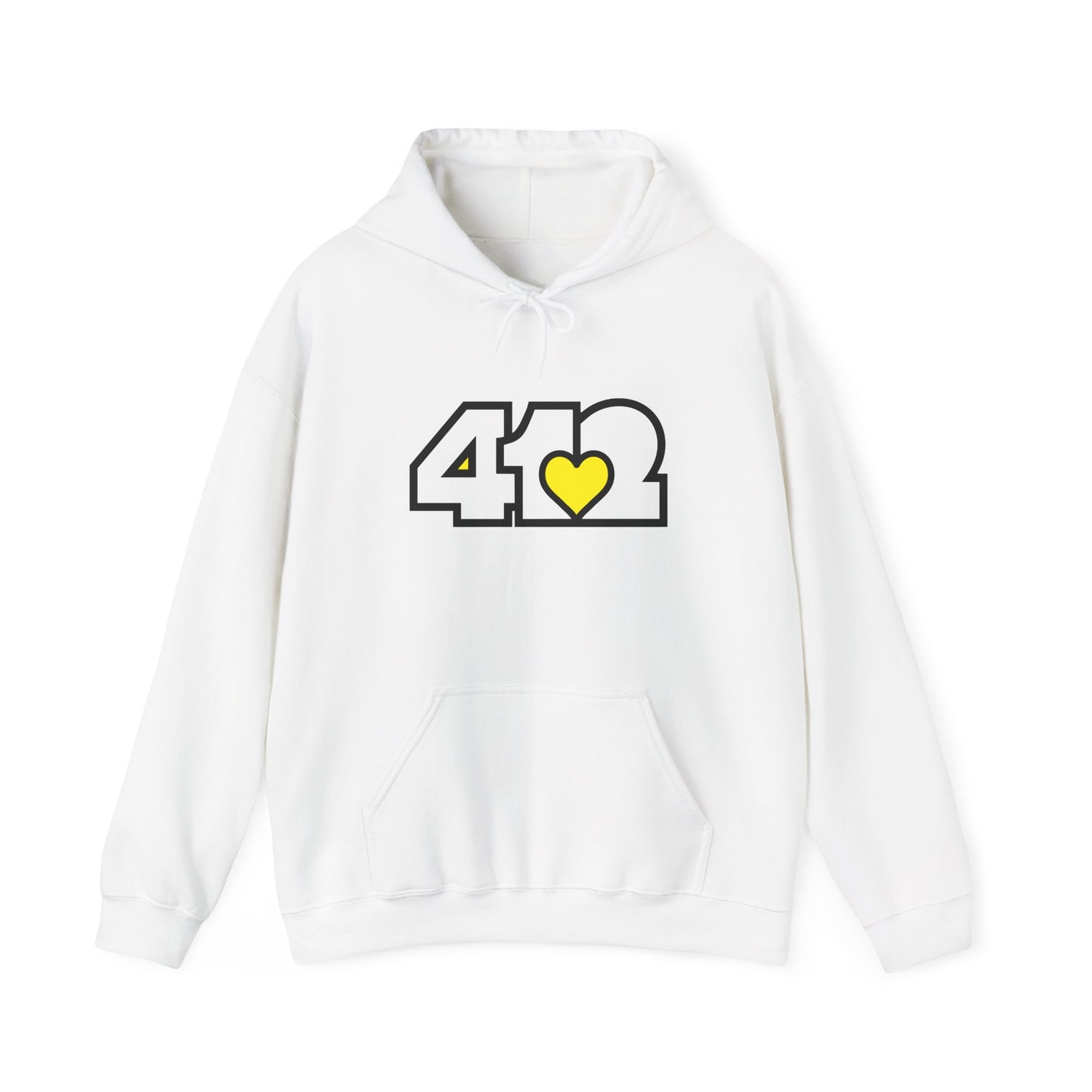 Yellow Heart Adult Hoodie