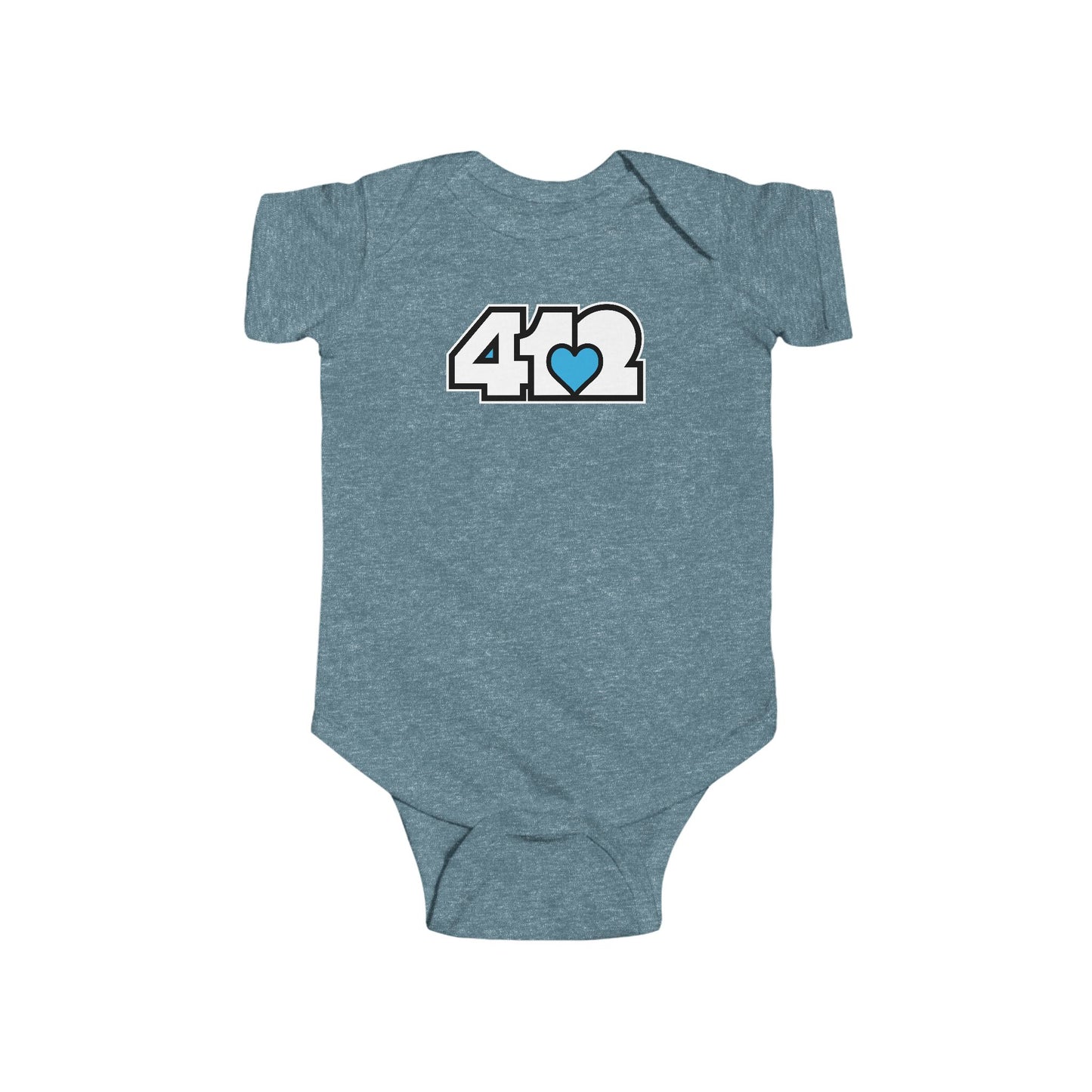 Blue Heart Infant Bodysuit