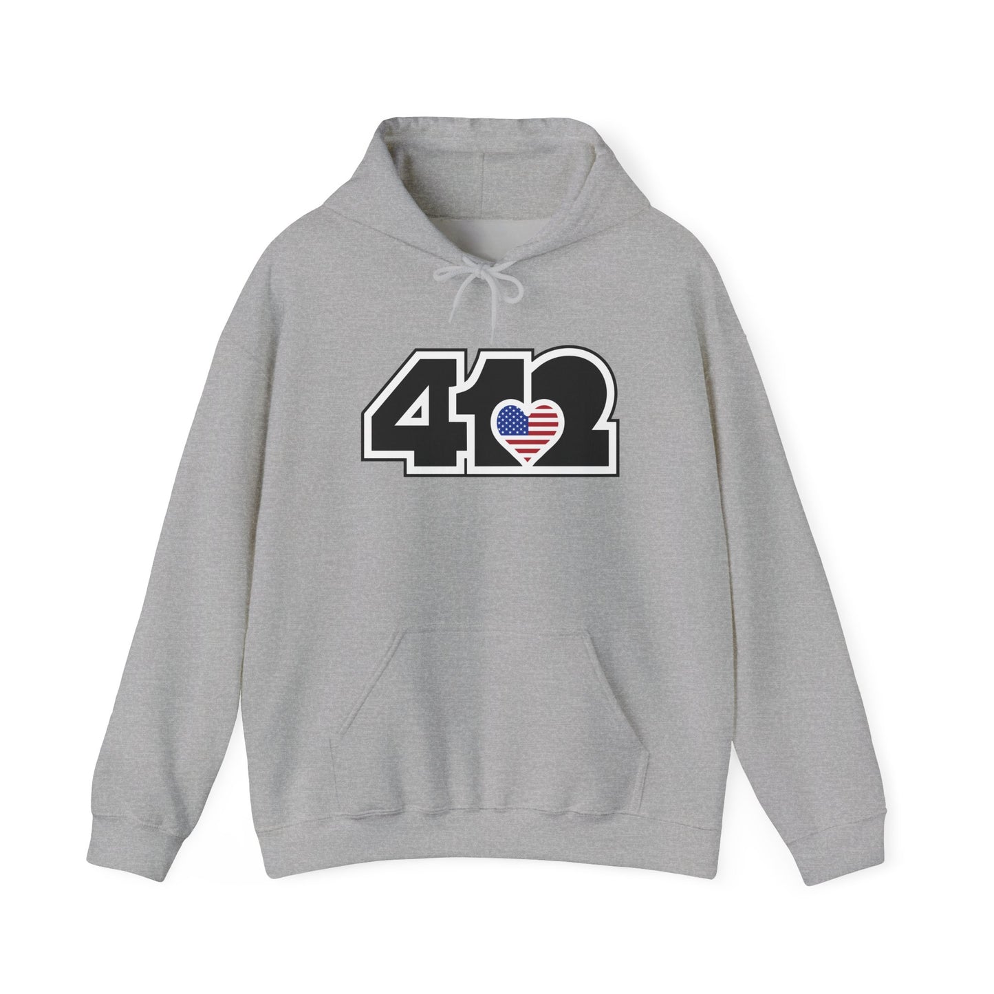 412 Stars & Stripes Class Fit Adult Hoodie - Black Logo