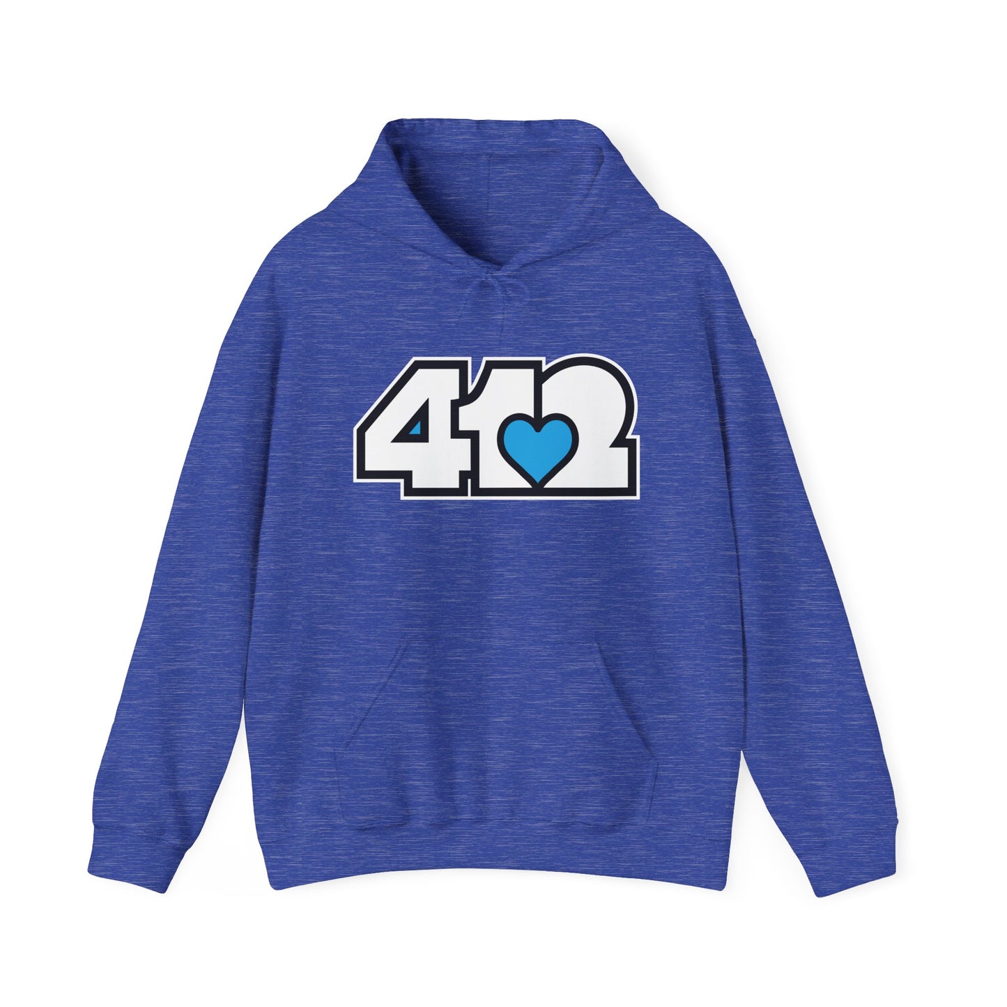 Blue Heart Adult Hoodie