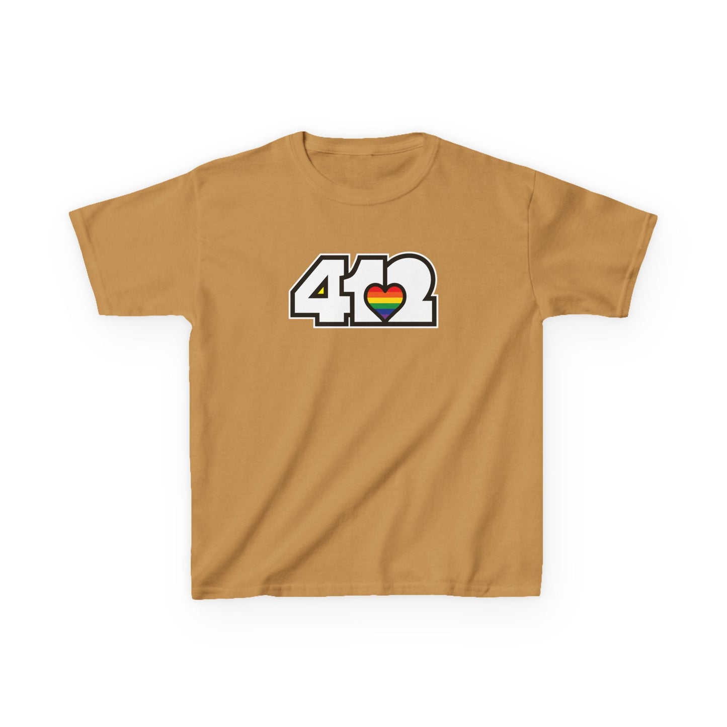 Rainbow Heart Kids Cotton Tee