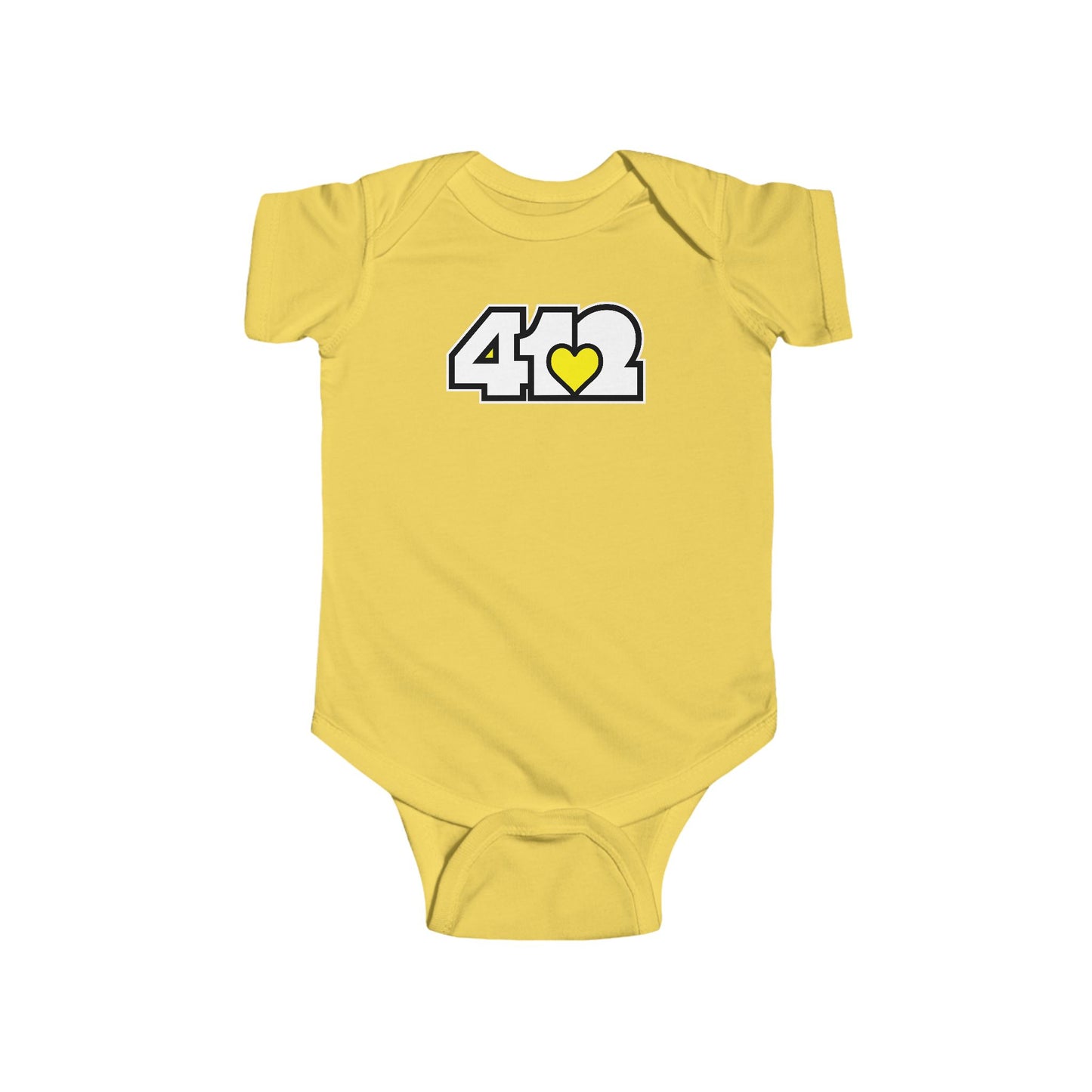 Yellow Heart Infant Bodysuit