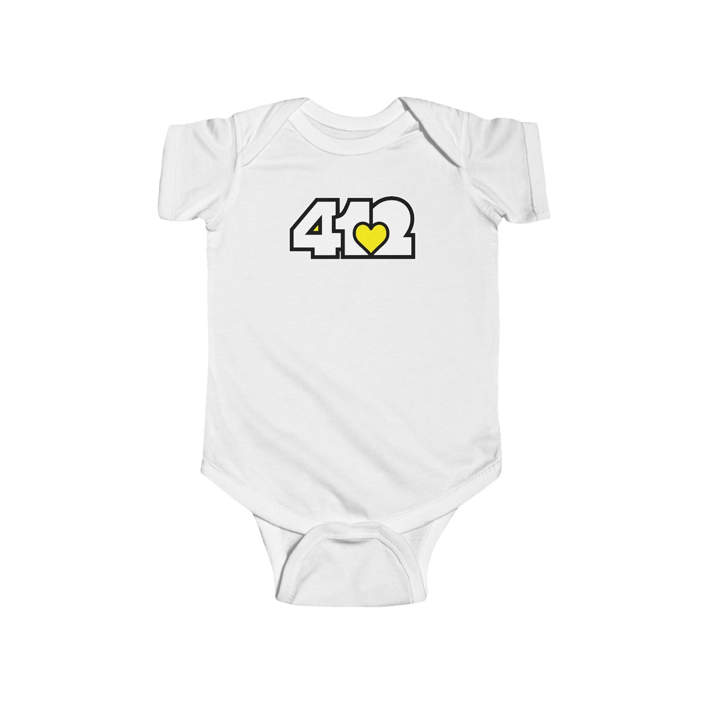 Yellow Heart Infant Bodysuit
