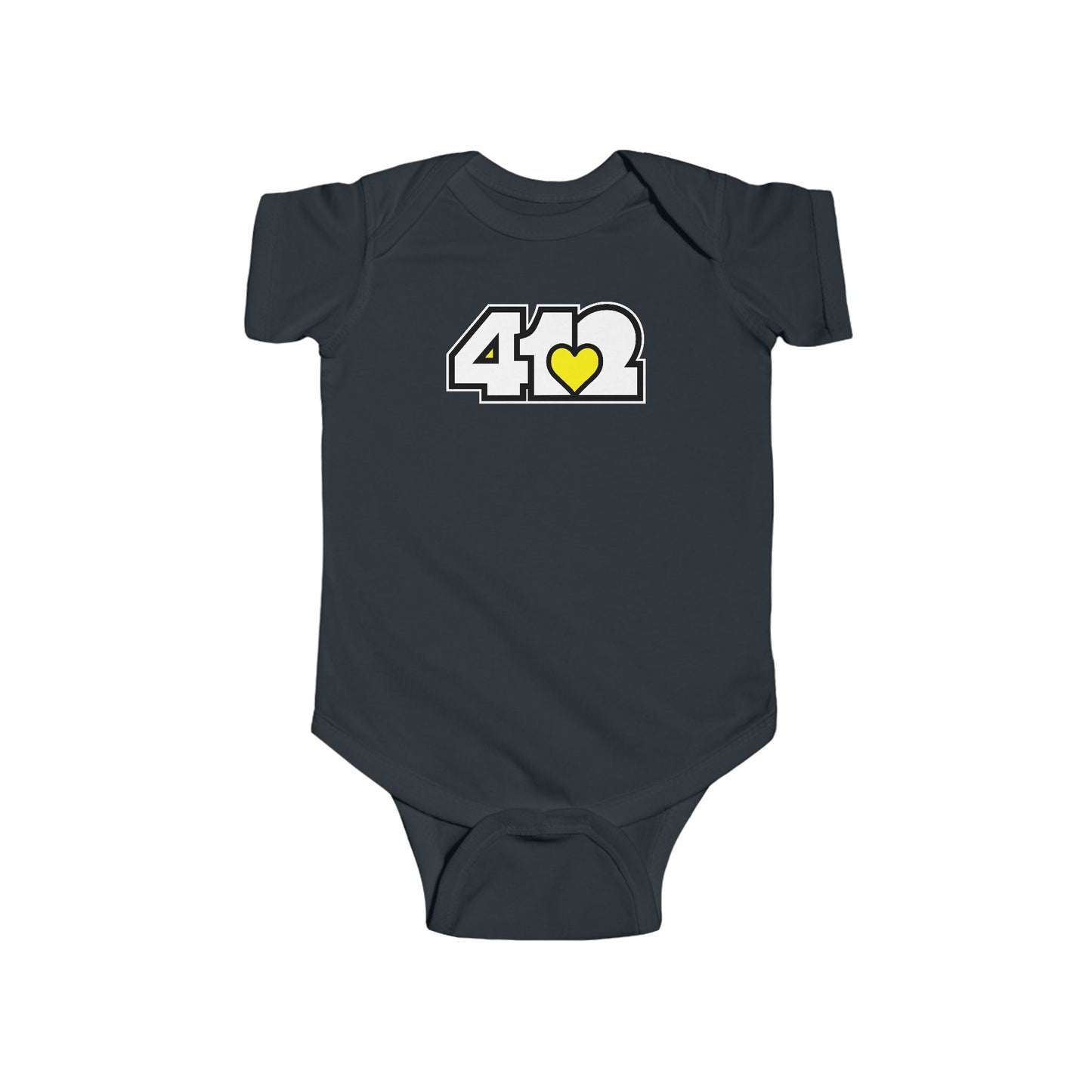 Yellow Heart Infant Bodysuit