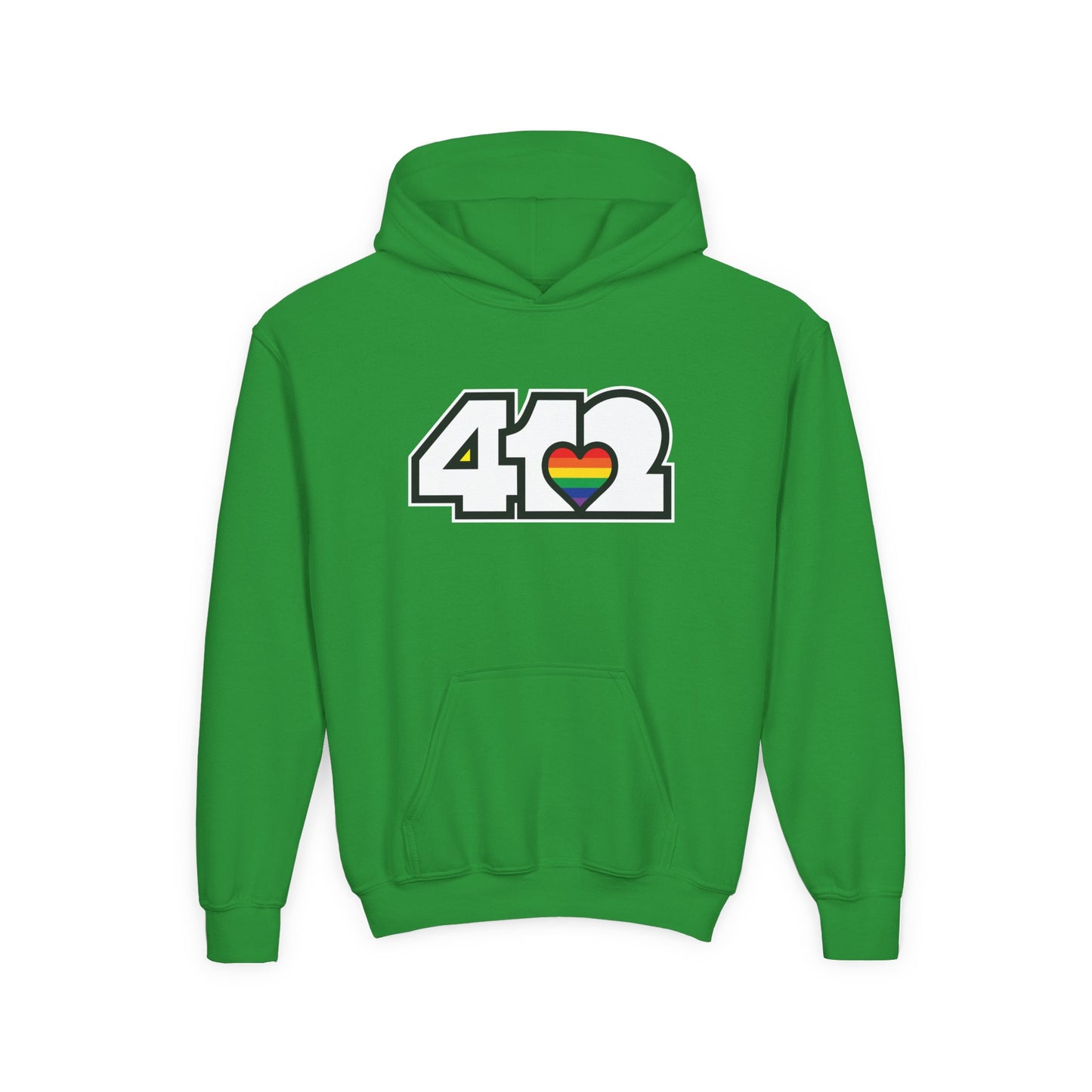 Rainbow Heart Youth Hoodie