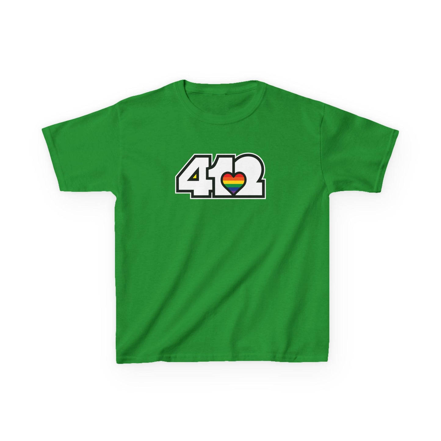Rainbow Heart Kids Cotton Tee