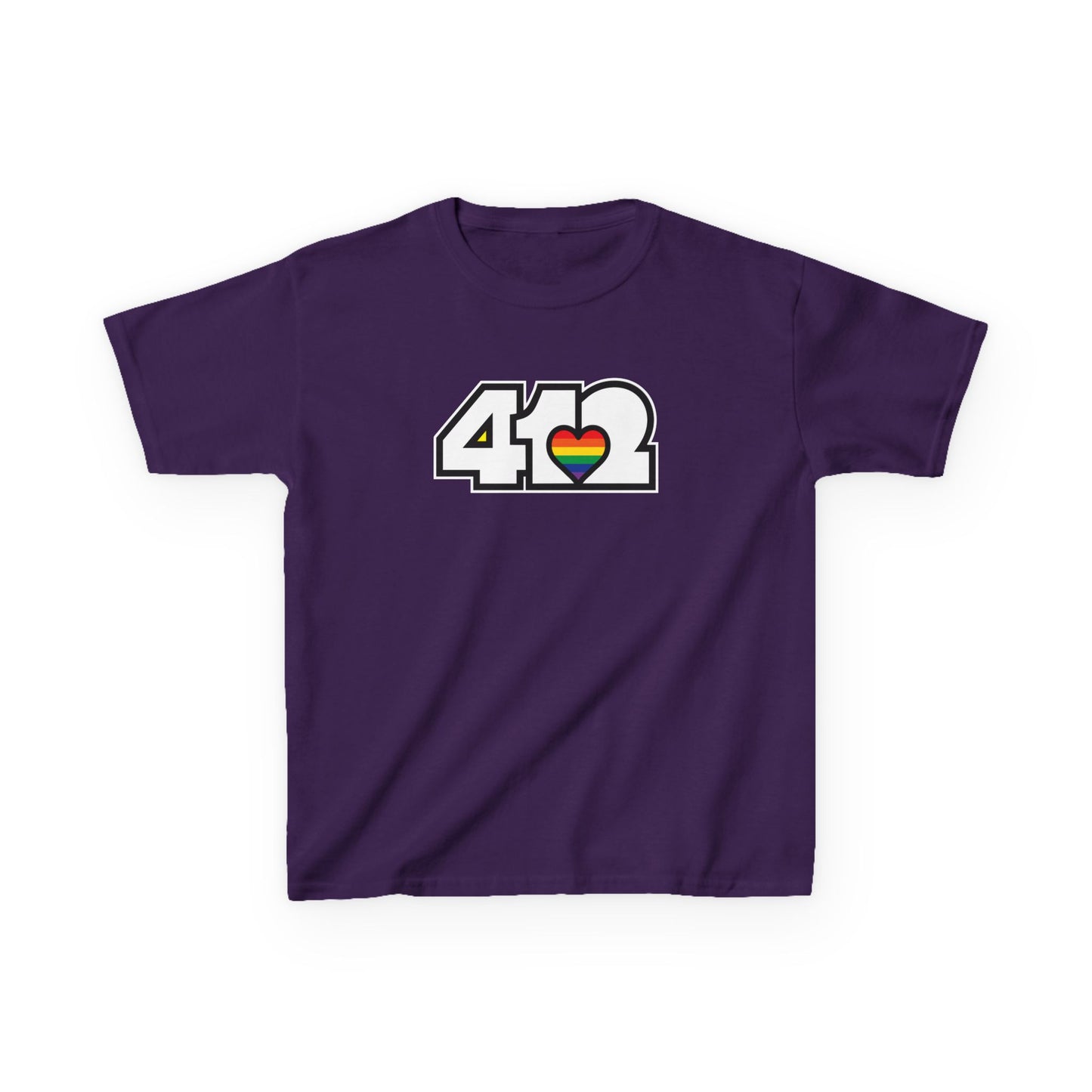 Rainbow Heart Kids Cotton Tee