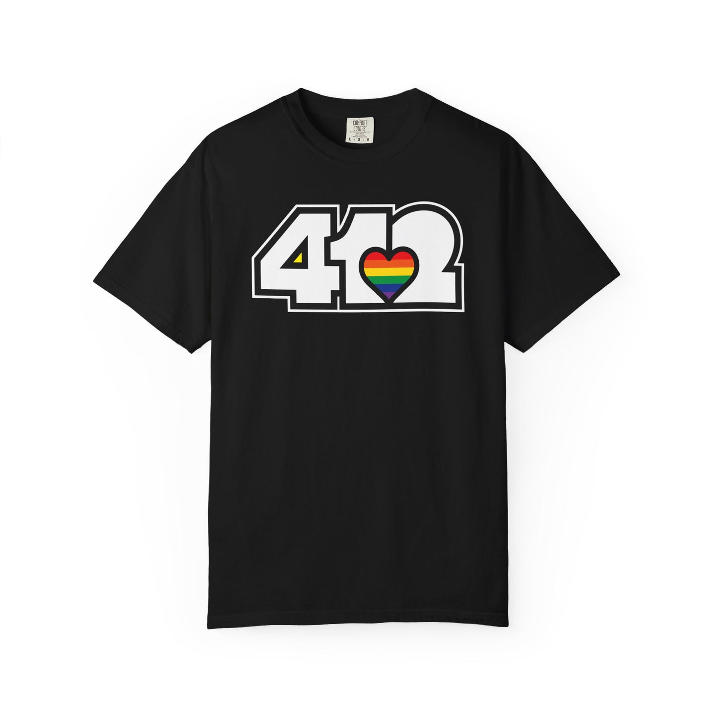 Rainbow Heart Adult T-Shirt