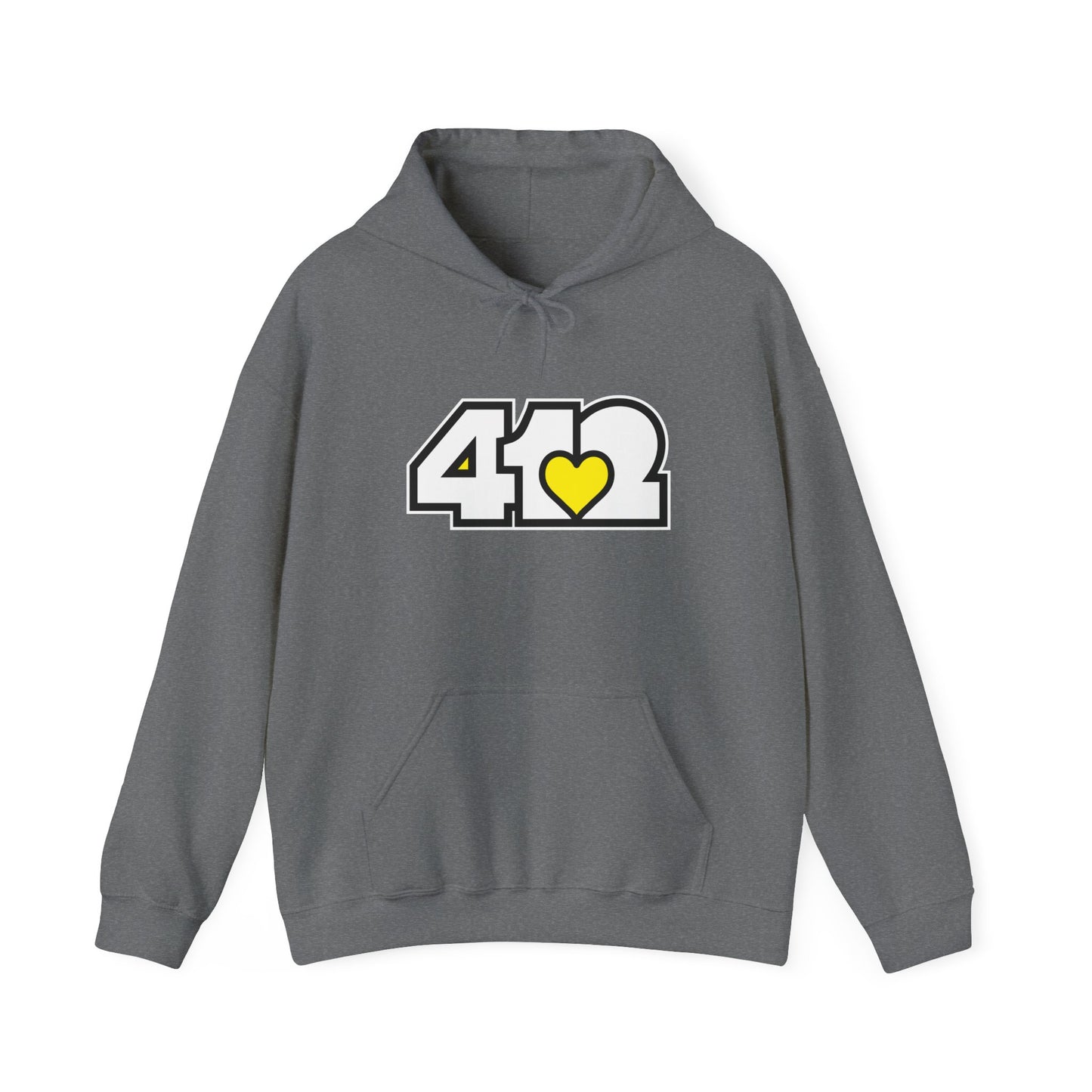 Yellow Heart Adult Hoodie