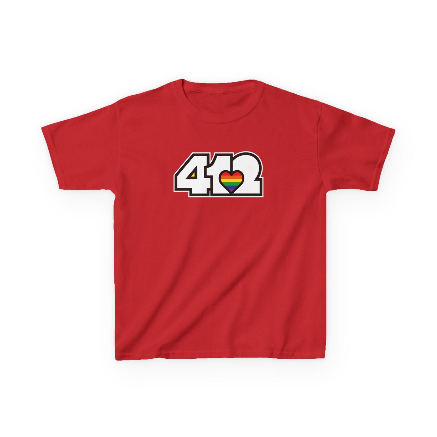 Rainbow Heart Kids Cotton Tee