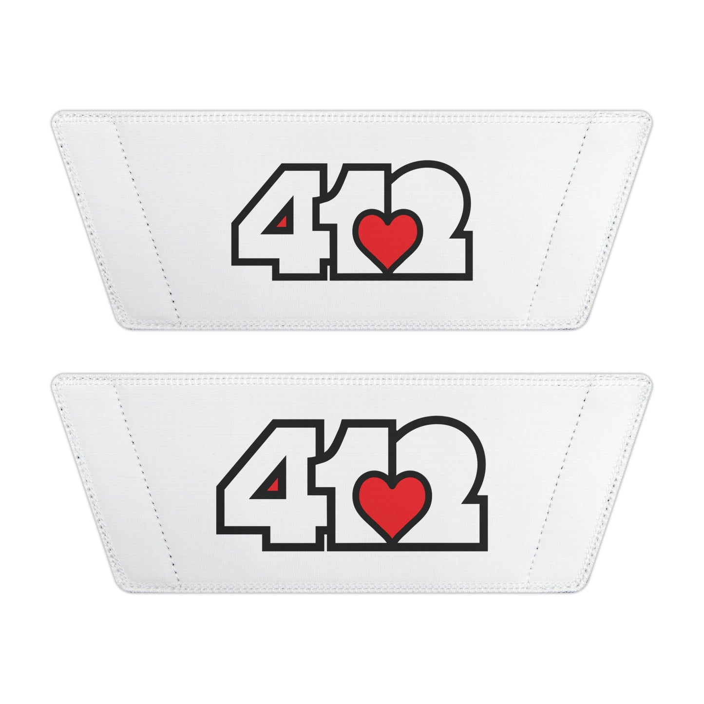 412 Men's Slides - Red Heart, White Logo