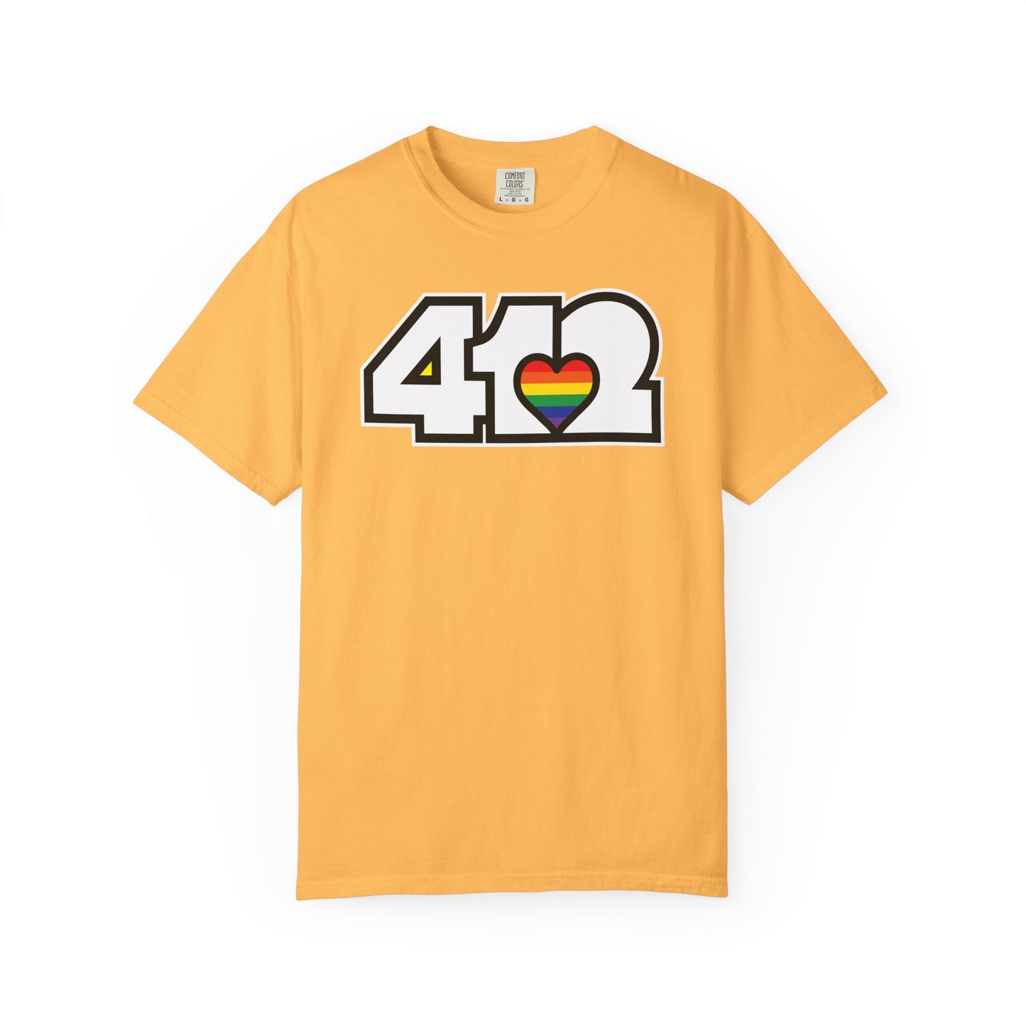 Rainbow Heart Adult T-Shirt
