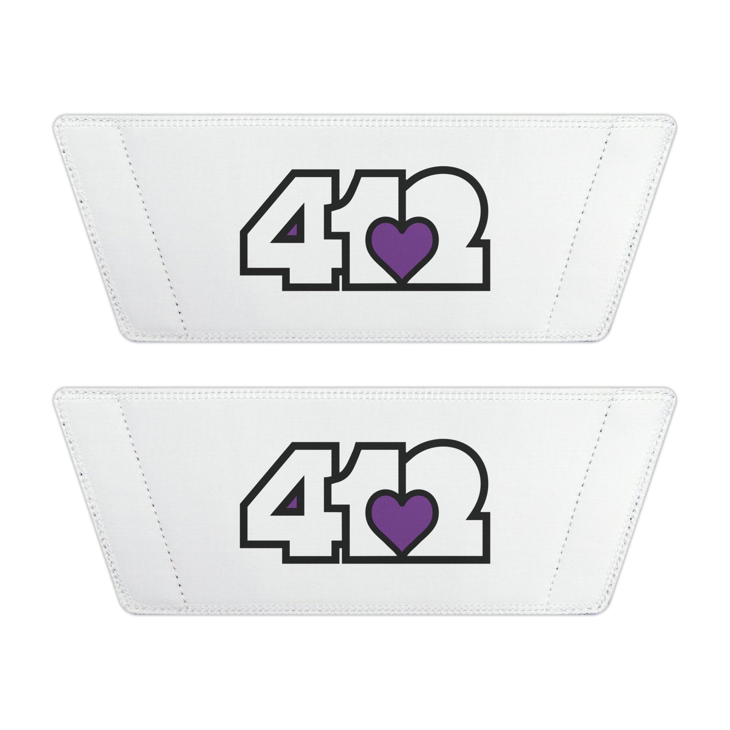412 Men's Slides - Purple Heart, White Logo