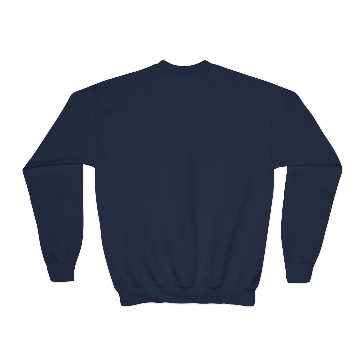 412 Crew Neck Youth Sweatshirt - Pink Heart, White Logo
