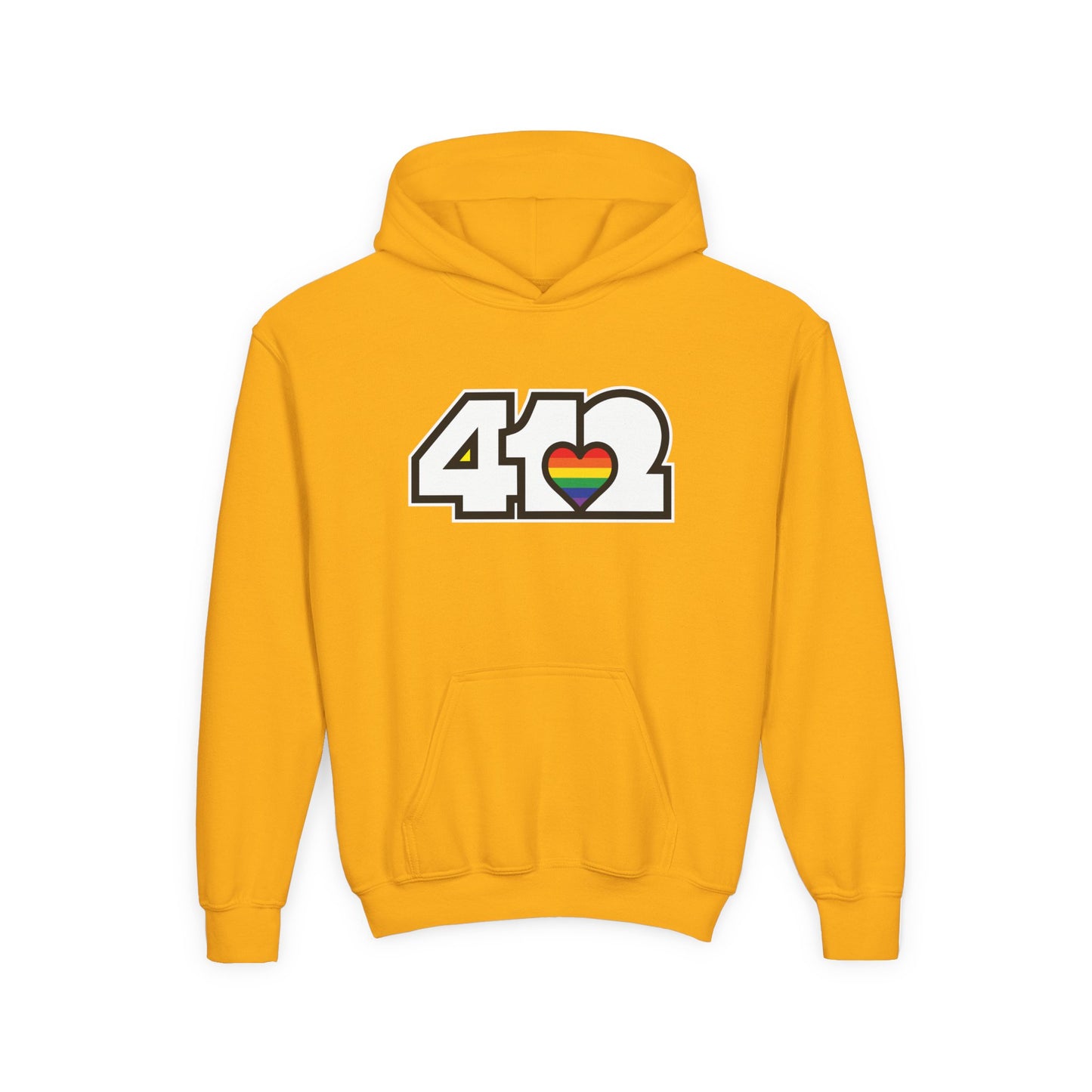 Rainbow Heart Youth Hoodie