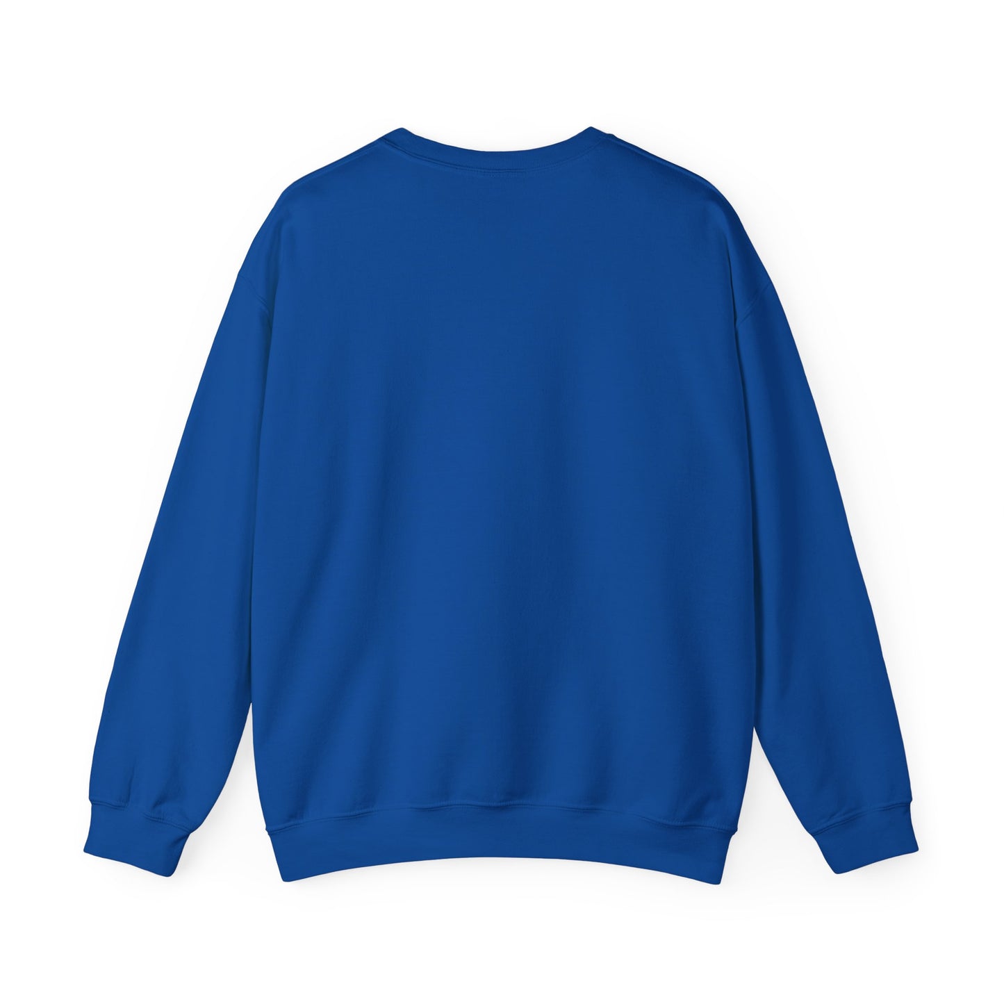 412 Crew Neck Sweatshirt - Blue Heart, White Logo