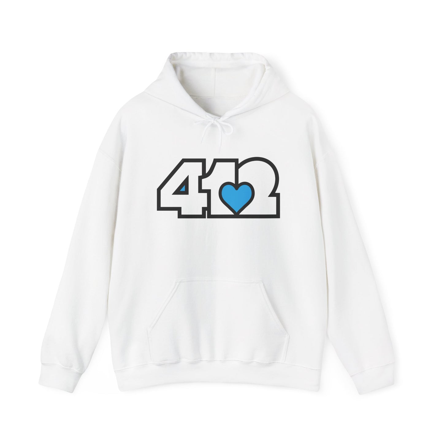 Blue Heart Adult Hoodie