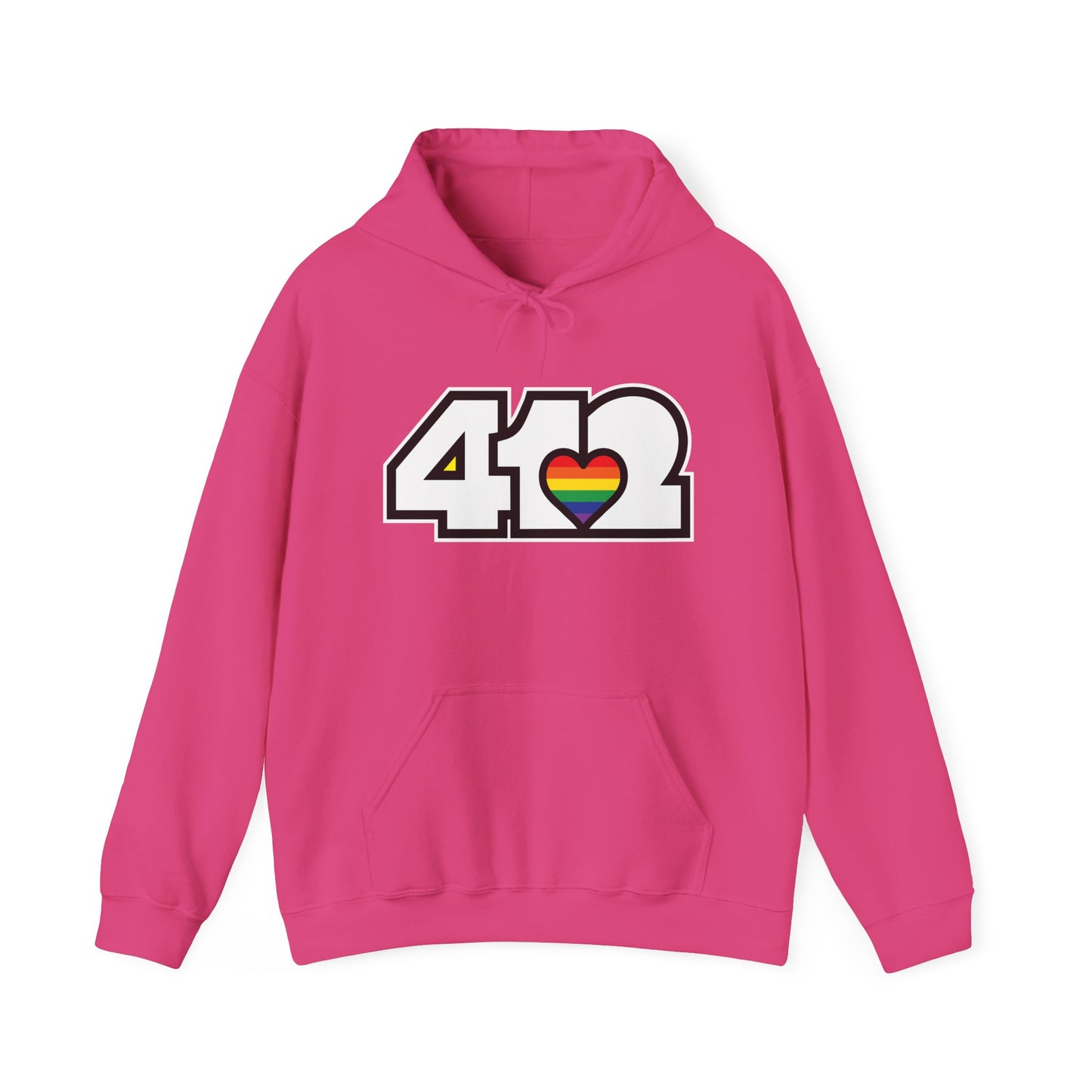 Rainbow Heart Adult Hoodie