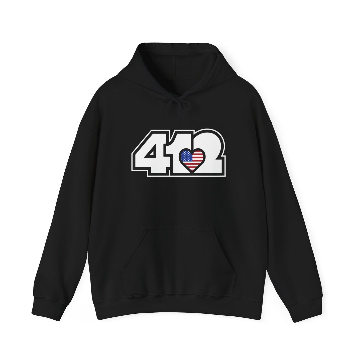 412 Stars & Stripes Class Fit Adult Hoodie - White Logo