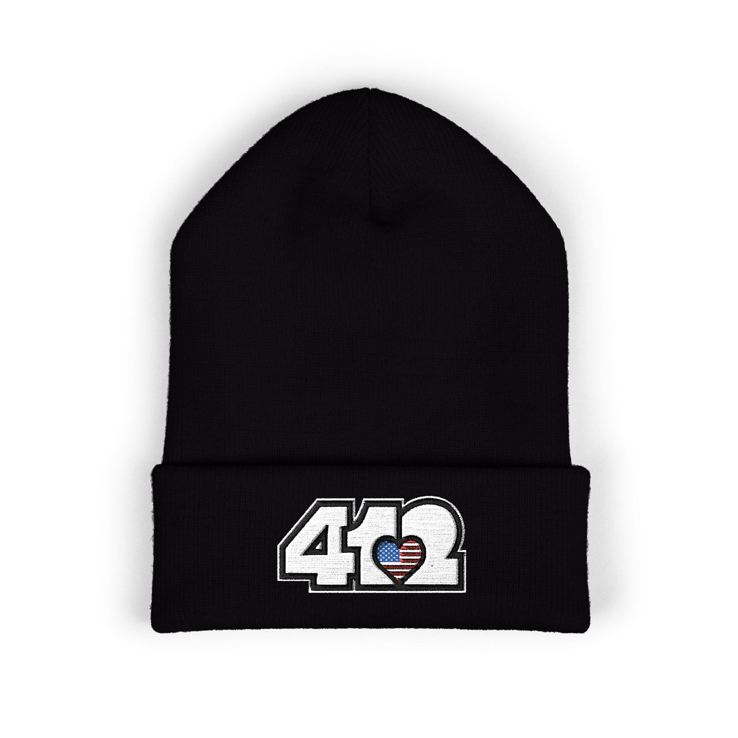 Stars & Stripes Embroidered Beanie Hat