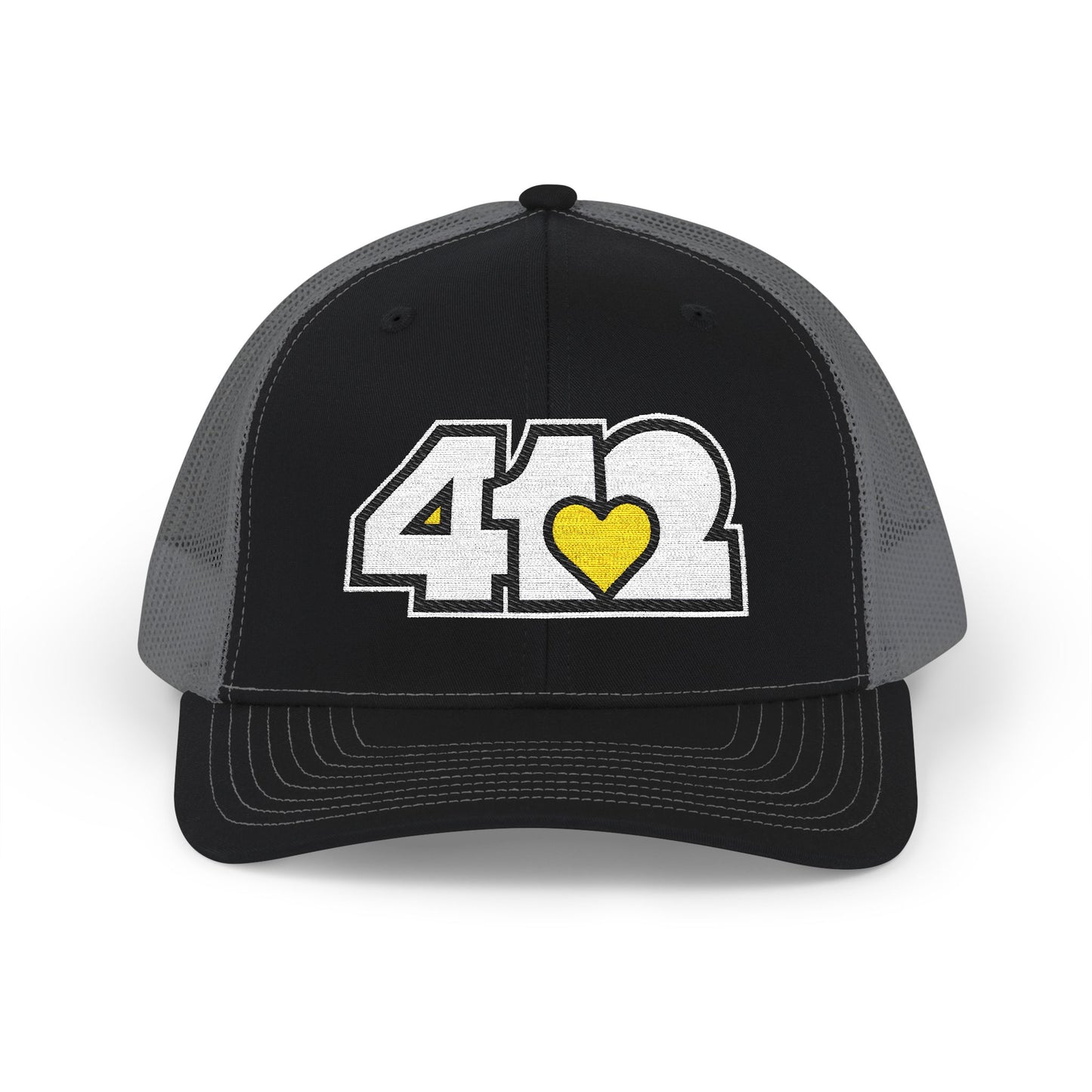 Yellow Heart Embroidered Snapback Cap