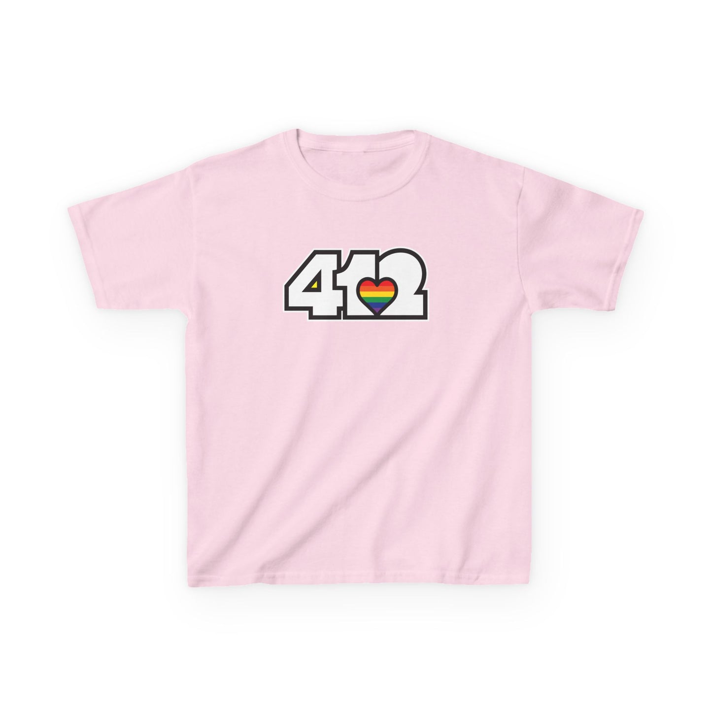 Rainbow Heart Kids Cotton Tee