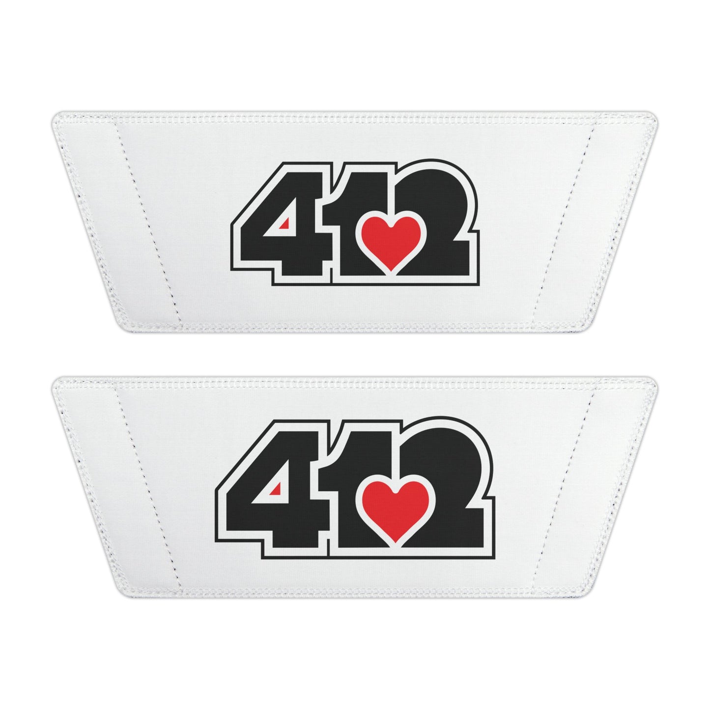 412 Men's Slides - Red Heart, White Logo