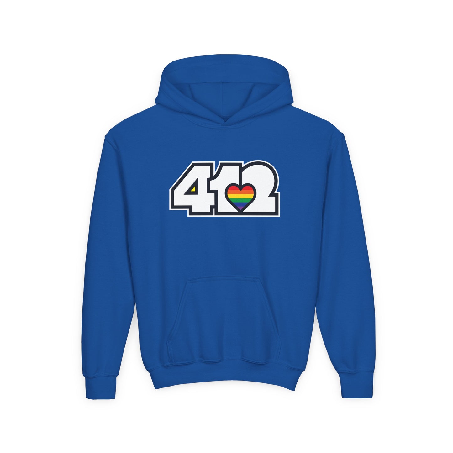 Rainbow Heart Youth Hoodie