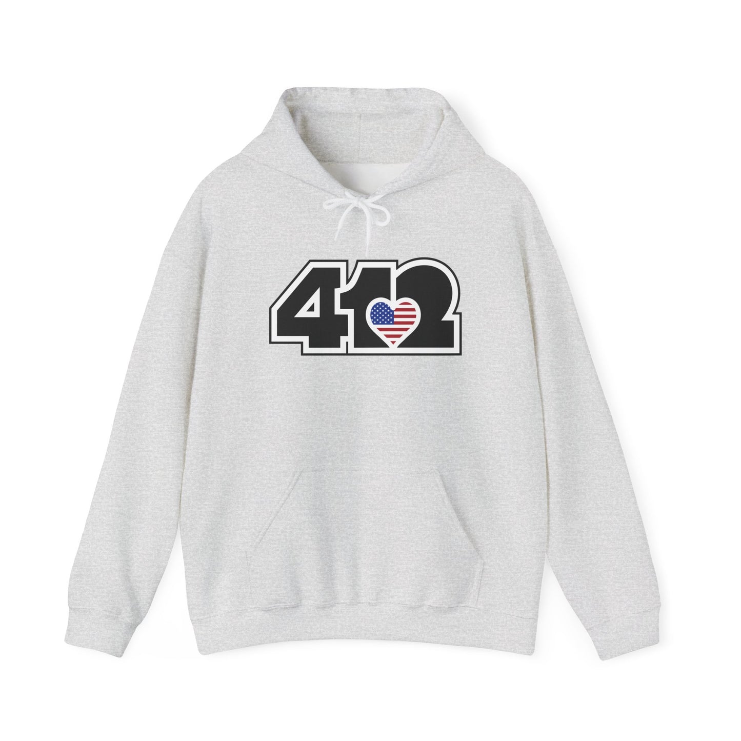 412 Stars & Stripes Class Fit Adult Hoodie - Black Logo