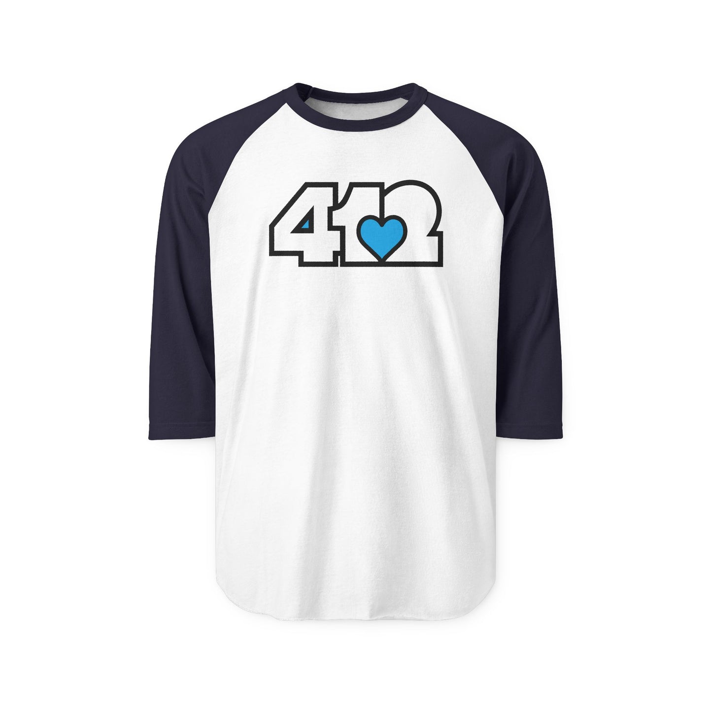 Blue Heart Three-Quarter Sleeve Shirt