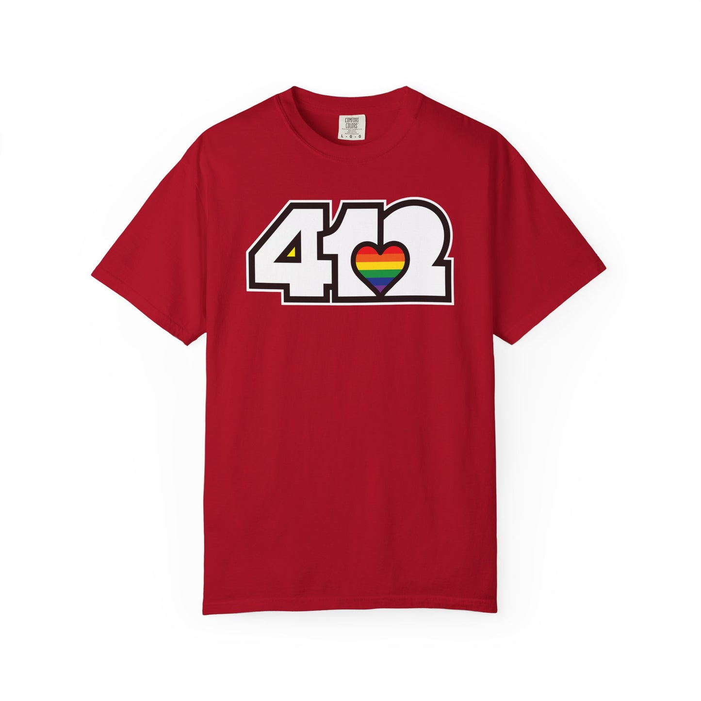 Rainbow Heart Adult T-Shirt